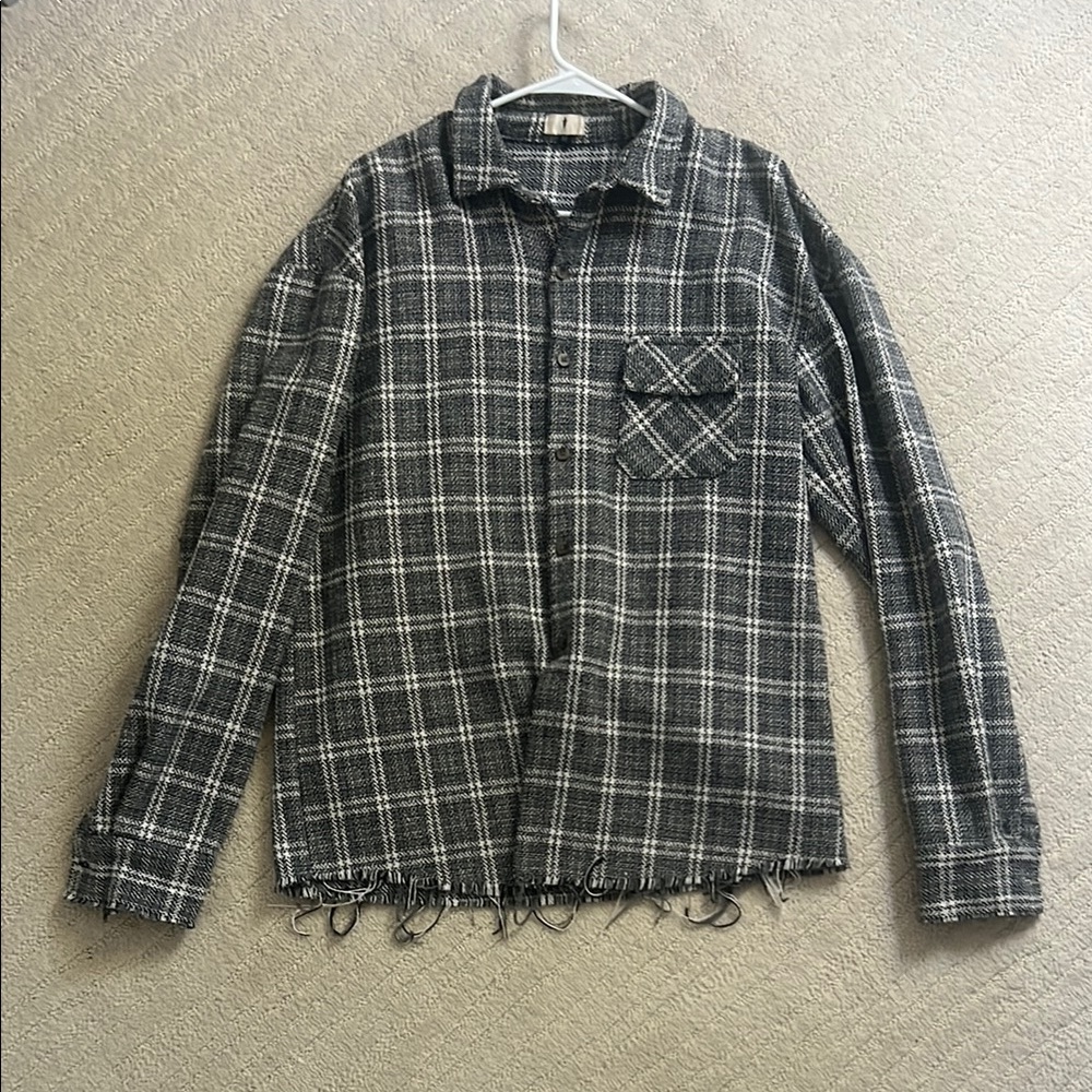 Urban Outfitters Black Plaid Shirt